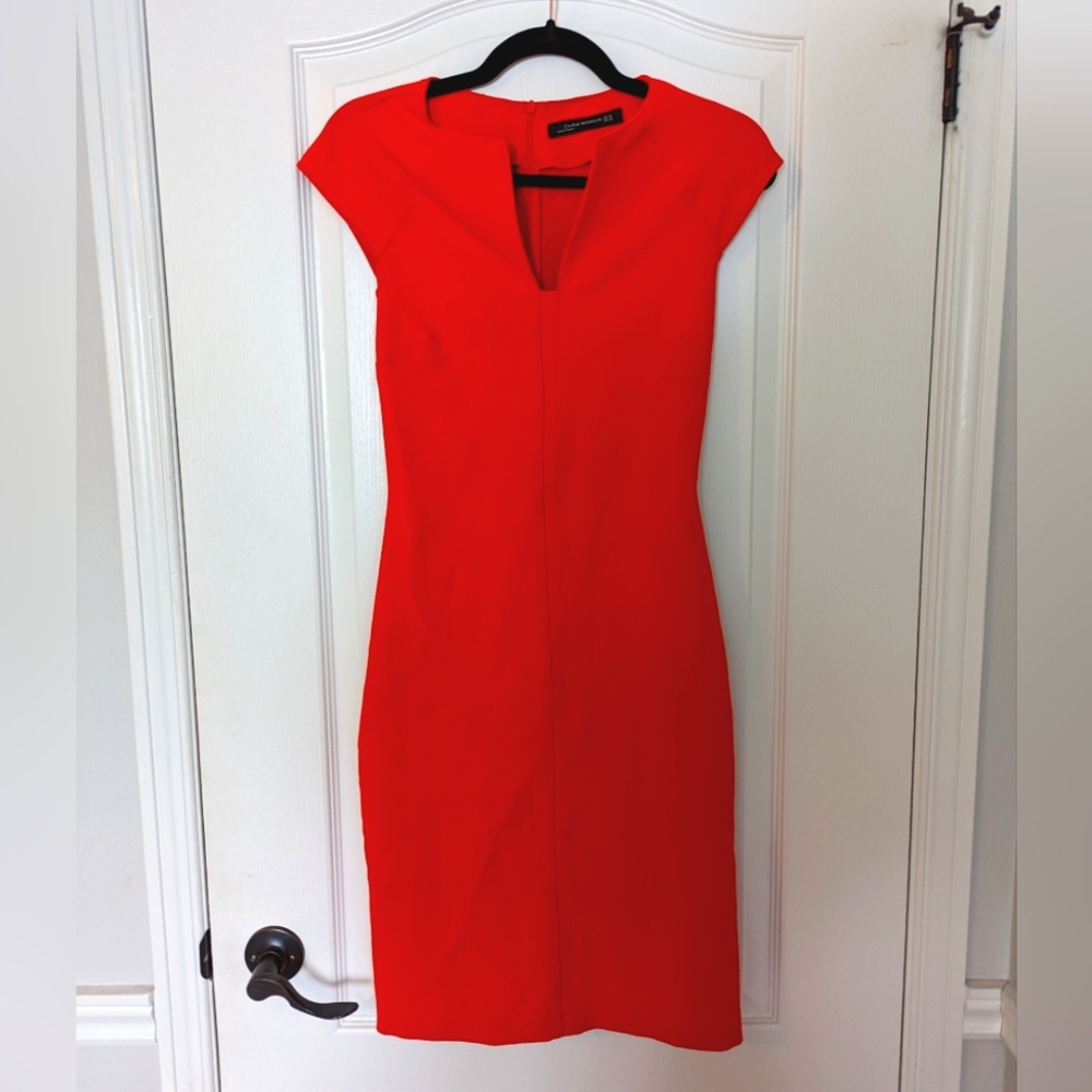 XS Zara Little Red Dress